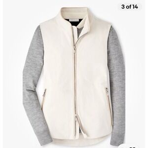 Peter Millar Cream Surge Vest XL in Stone Color NWT